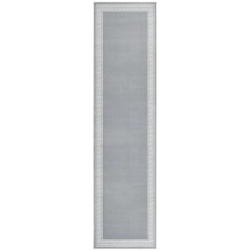 

Alfombra de pasillo BCF gris con estampado 100x450 cm