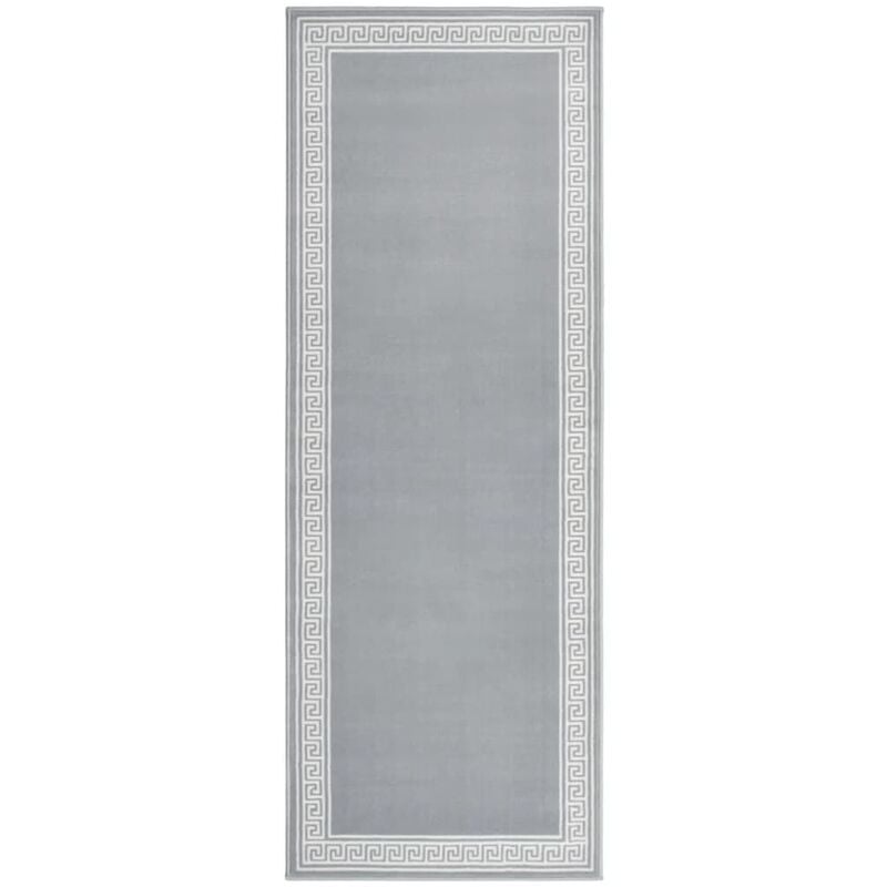 

Alfombra de pasillo BCF gris con motivo 60x150 cm