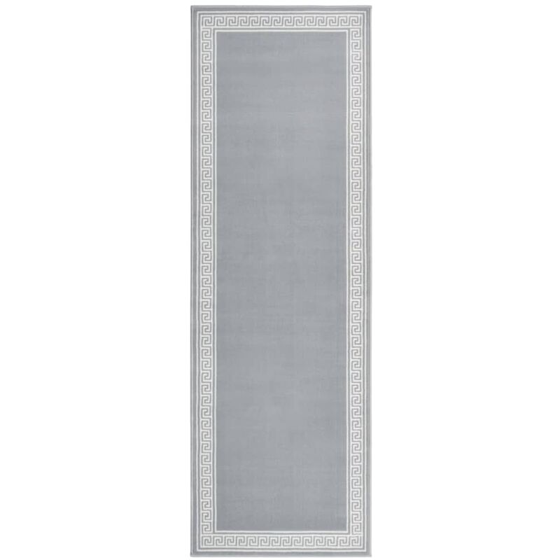 

Alfombra de pasillo BCF gris con motivo 60x200 cm