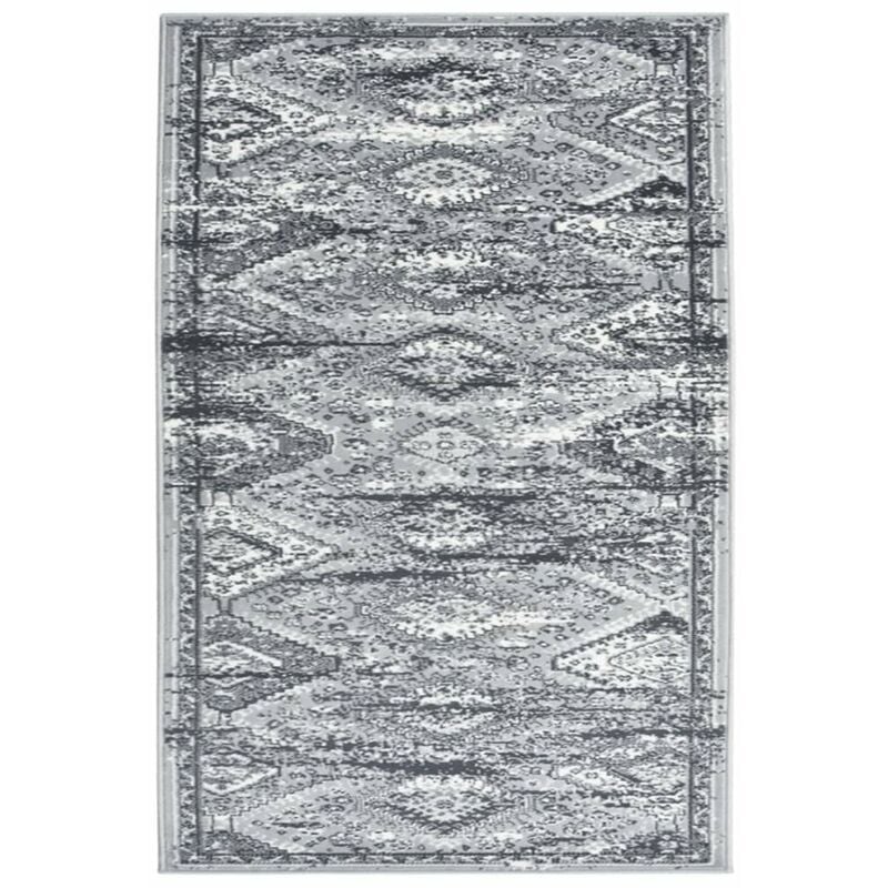 

Alfombra de pasillo BCF gris oriental 100x150 cm