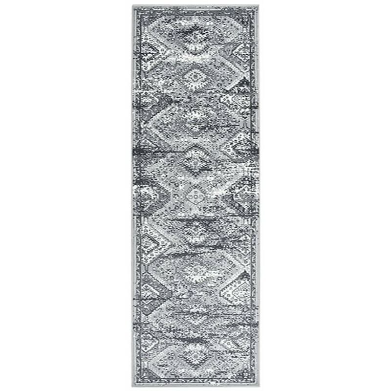 

Alfombra de pasillo BCF gris oriental 60x150 cm