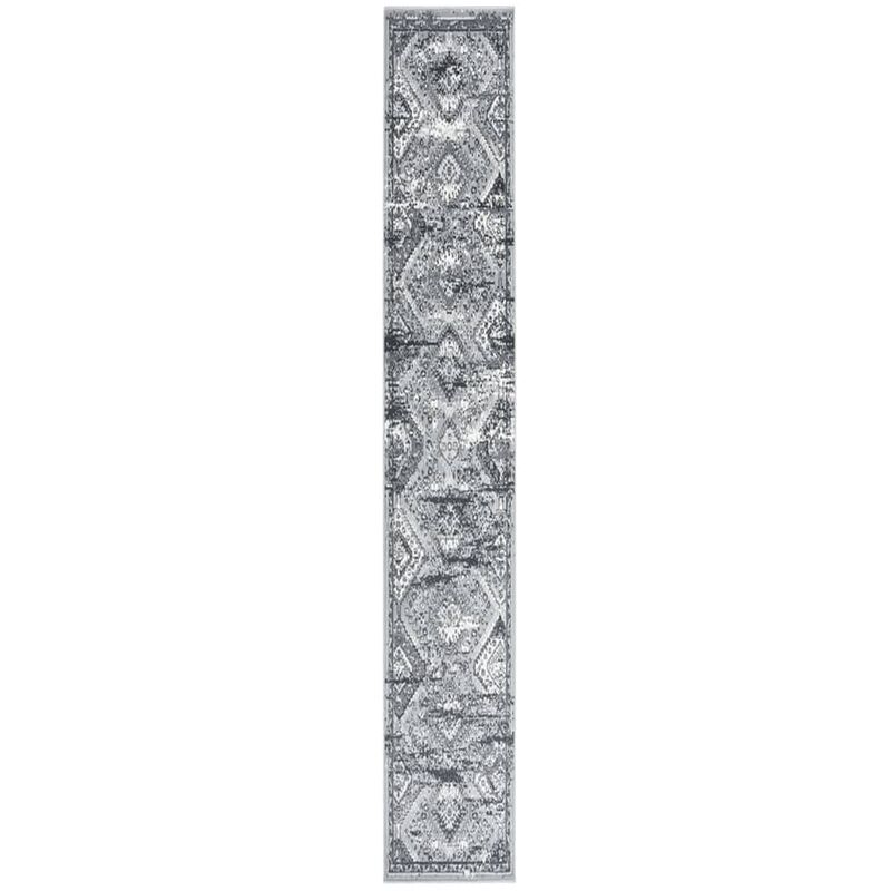 

Alfombra de pasillo BCF gris oriental 60x400 cm