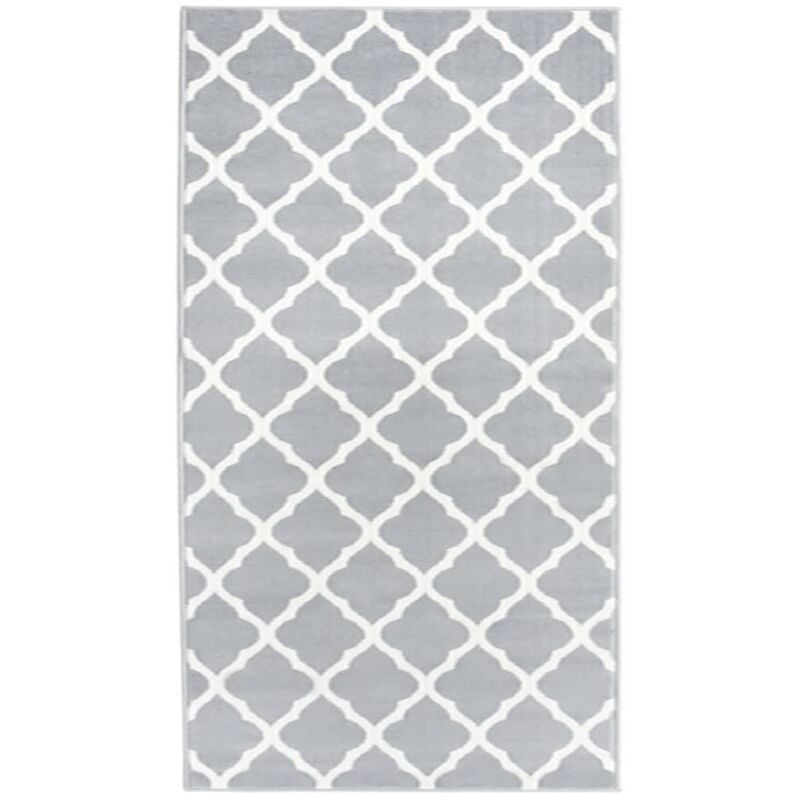

Alfombra de pasillo BCF gris y blanco 100x200 cm