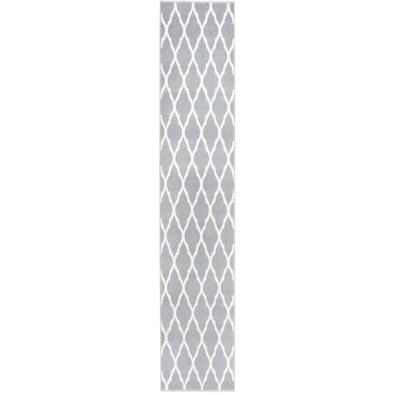 

Alfombra de pasillo BCF gris y blanco 60x350 cm