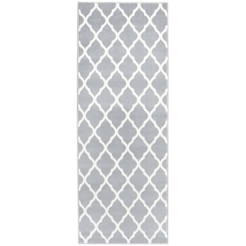 

Alfombra de pasillo BCF gris y blanco 80x200 cm