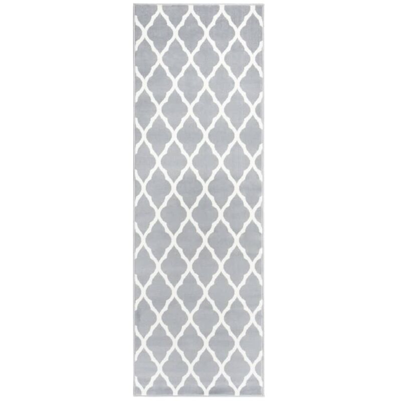 

Alfombra de pasillo BCF gris y blanco 80x250 cm