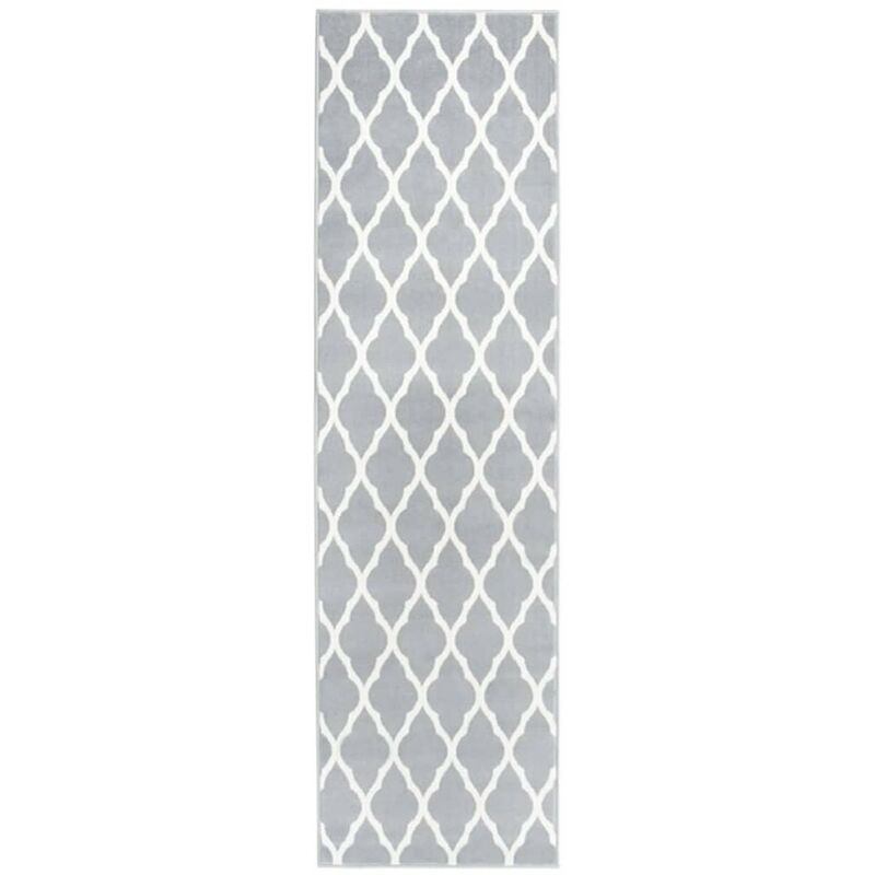 

Alfombra de pasillo BCF gris y blanco 80x300 cm
