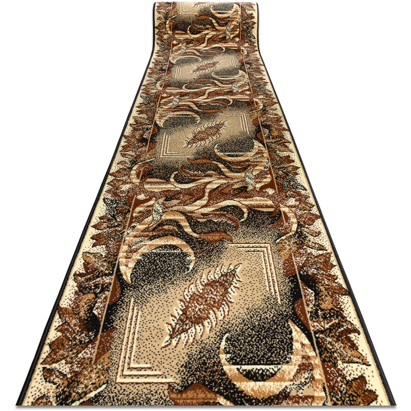 

Rugsx - Alfombra de pasillo BCF Hoja de Agave beige 100 cm Tonos de beige 100x1050 cm