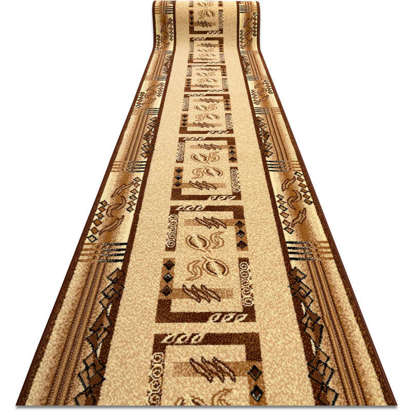 

Rugsx - Alfombra de pasillo BCF JAŚ beige 100 cm Tonos de beige 100x280 cm