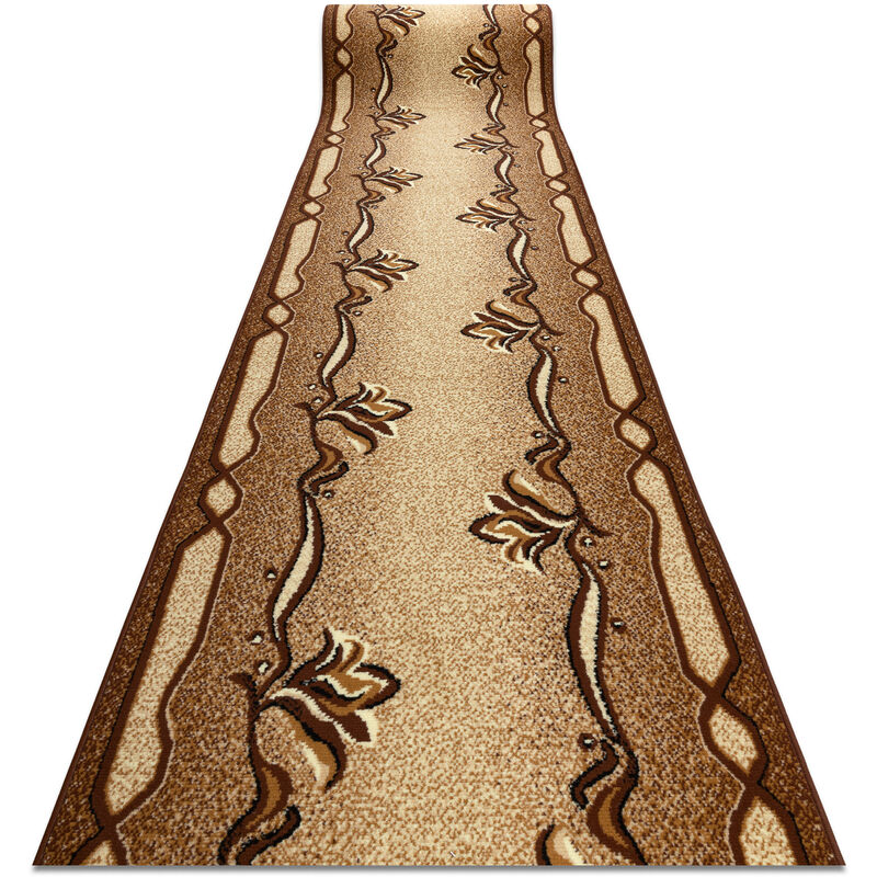 Alfombra de pasillo BCF KRZYŚ marrón 100 cm brown 100x280 cm