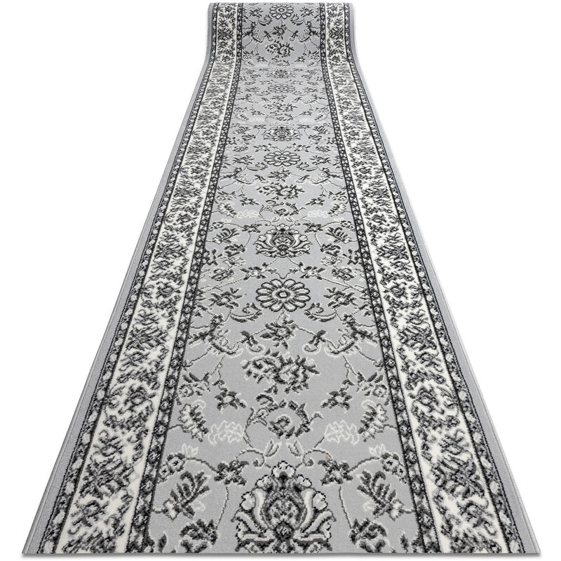 Rugsx - Alfombra de pasillo bcf morad Klasyk clásico gris 80 cm grey 80x170 cm