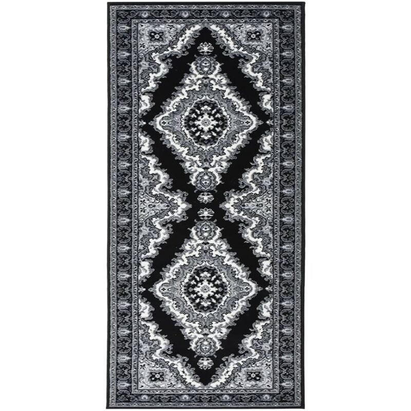 

Alfombra de pasillo BCF negro 100x200 cm