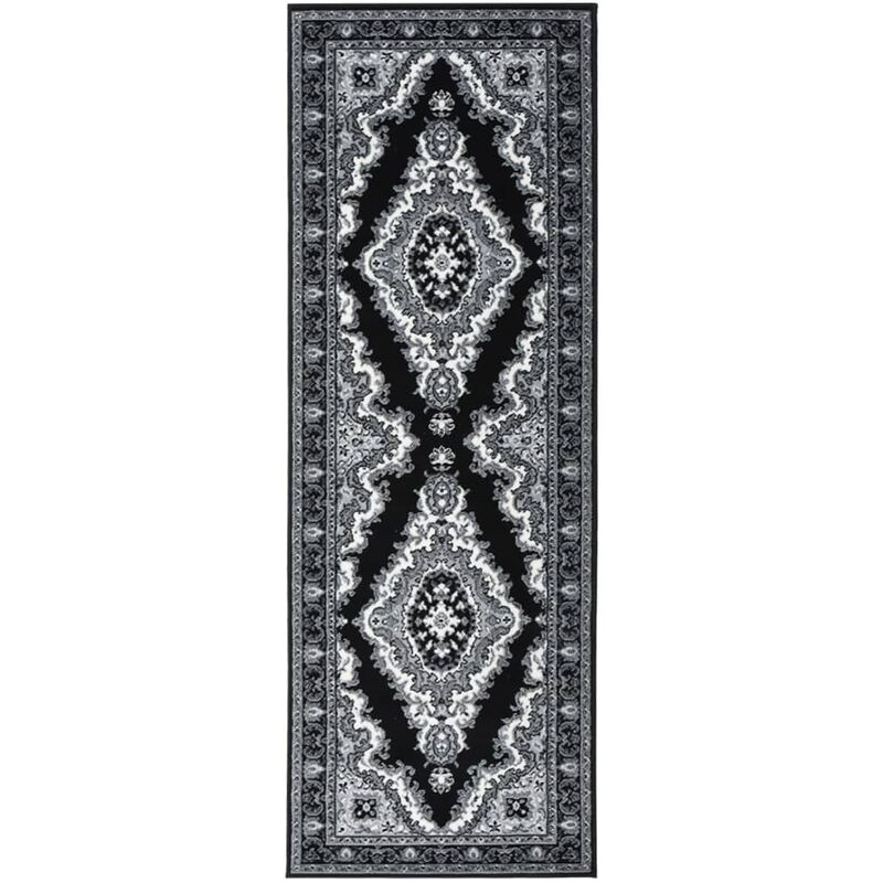 

Alfombra de pasillo BCF negro 100x300 cm