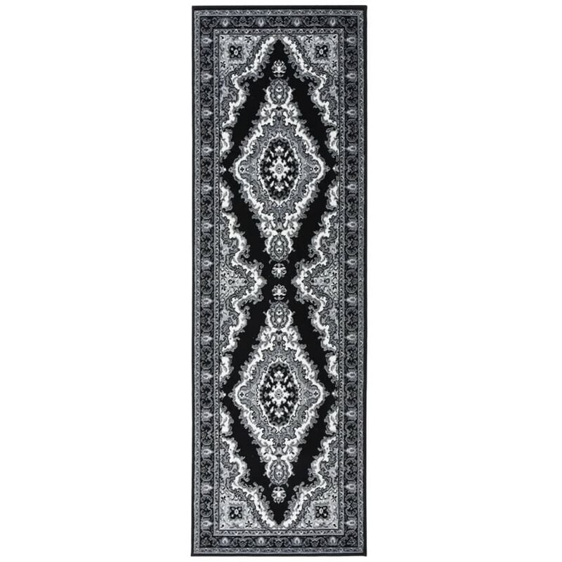

Alfombra de pasillo BCF negro 60x200 cm