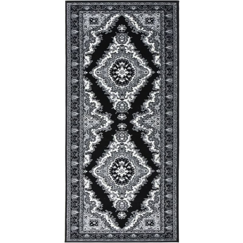 

Alfombra de pasillo BCF negro 80x150 cm