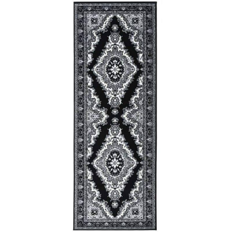 

Alfombra de pasillo BCF negro 80x200 cm