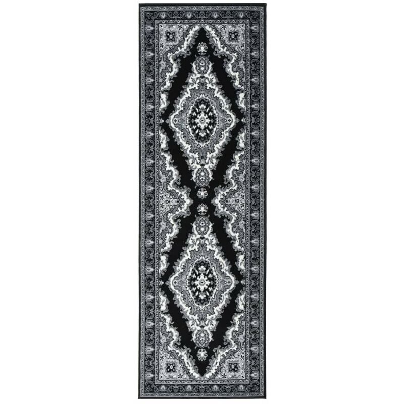 

Alfombra de pasillo BCF negro 80x250 cm