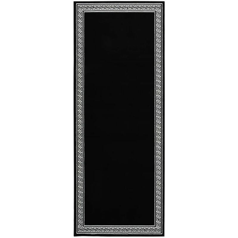 

Alfombra de pasillo BCF negro con estampado 100x300 cm