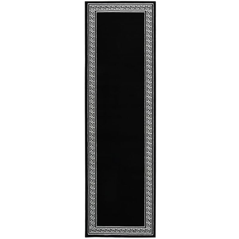 

Alfombra de pasillo BCF negro con estampado 60x200 cm