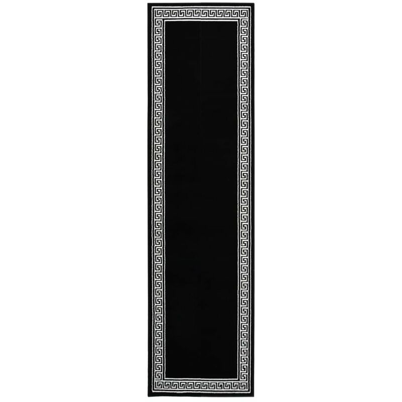 

Alfombra de pasillo BCF negro con estampado 60x250 cm