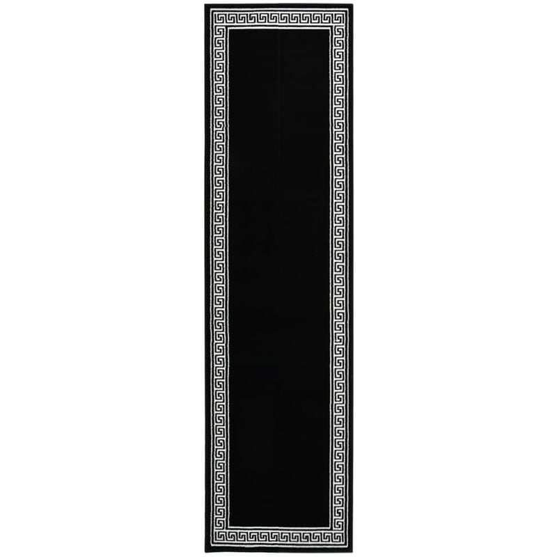 

Alfombra de pasillo BCF negro con estampado 60x250 cm