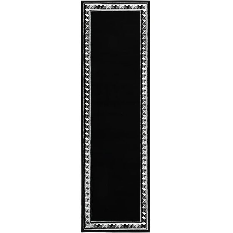 

Alfombra de pasillo BCF negro con estampado 80x350 cm