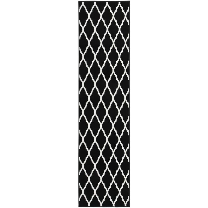 

Alfombra de pasillo BCF negro y blanco 60x250 cm