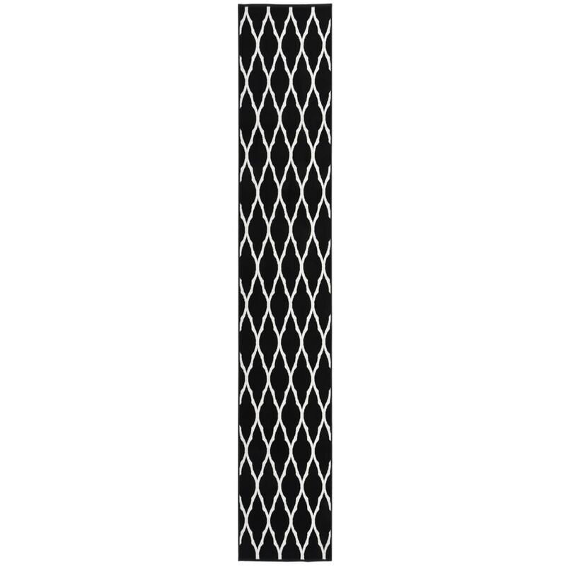 

Alfombra de pasillo BCF negro y blanco 60x400 cm