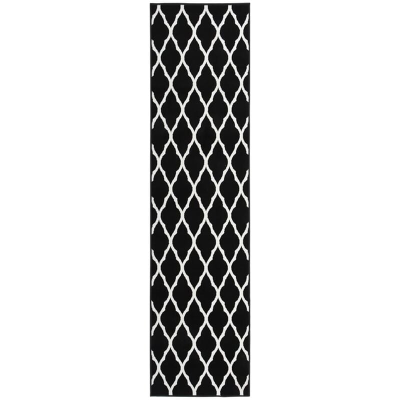 

Alfombra de pasillo BCF negro y blanco 80x350 cm