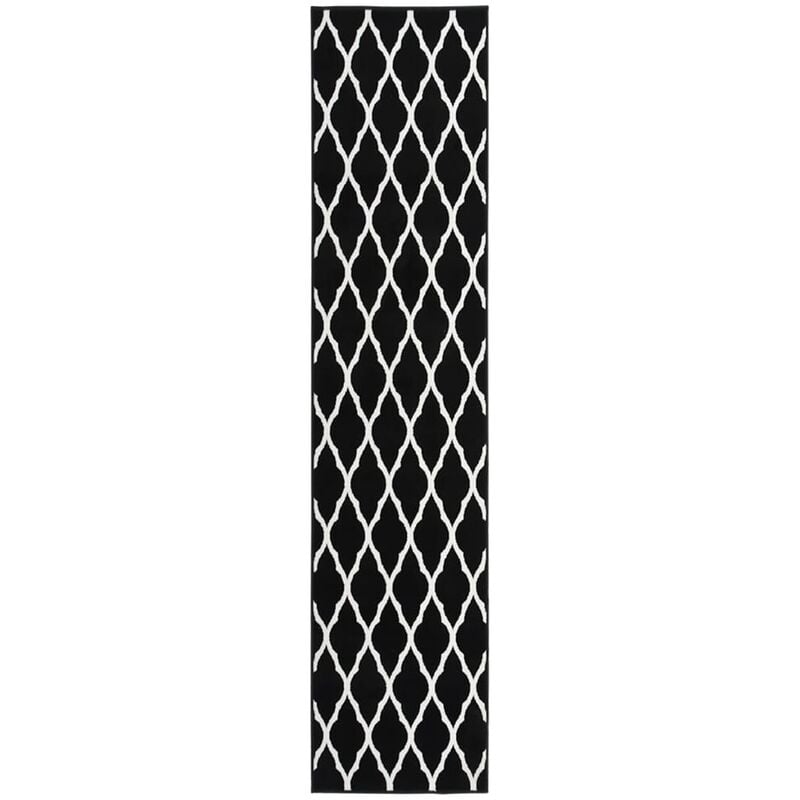 

Alfombra de pasillo BCF negro y blanco 80x400 cm