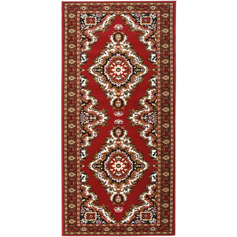 

Alfombra de pasillo BCF rojo oriental 100x200 cm