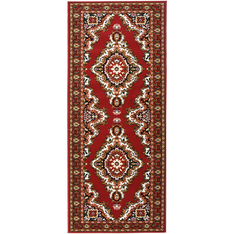 

Alfombra de pasillo BCF rojo oriental 100x250 cm