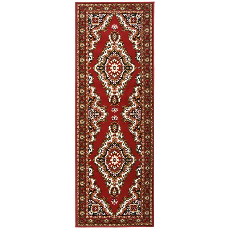 

Alfombra de pasillo BCF rojo oriental 100x300 cm