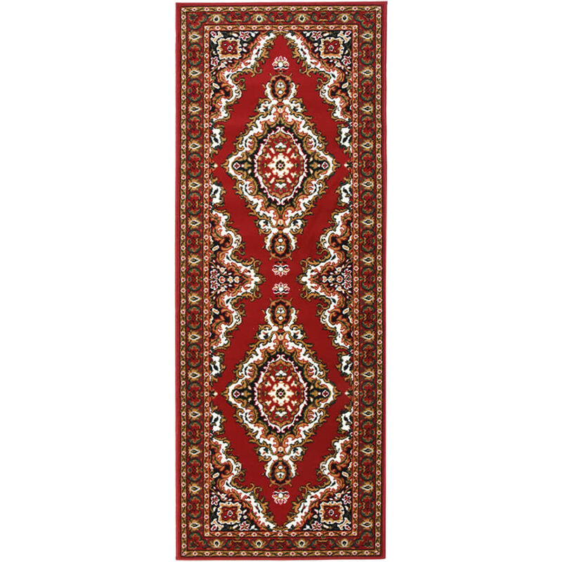 

Alfombra de pasillo BCF rojo oriental 60x200 cm