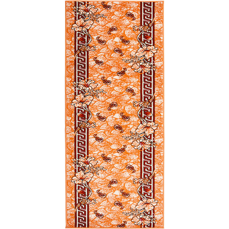 

Alfombra de pasillo BCF terracota 100x300 cm