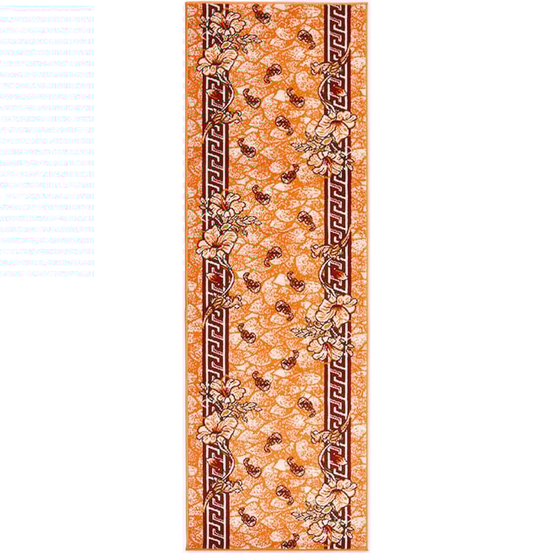 

Alfombra de pasillo BCF terracota 100x400 cm