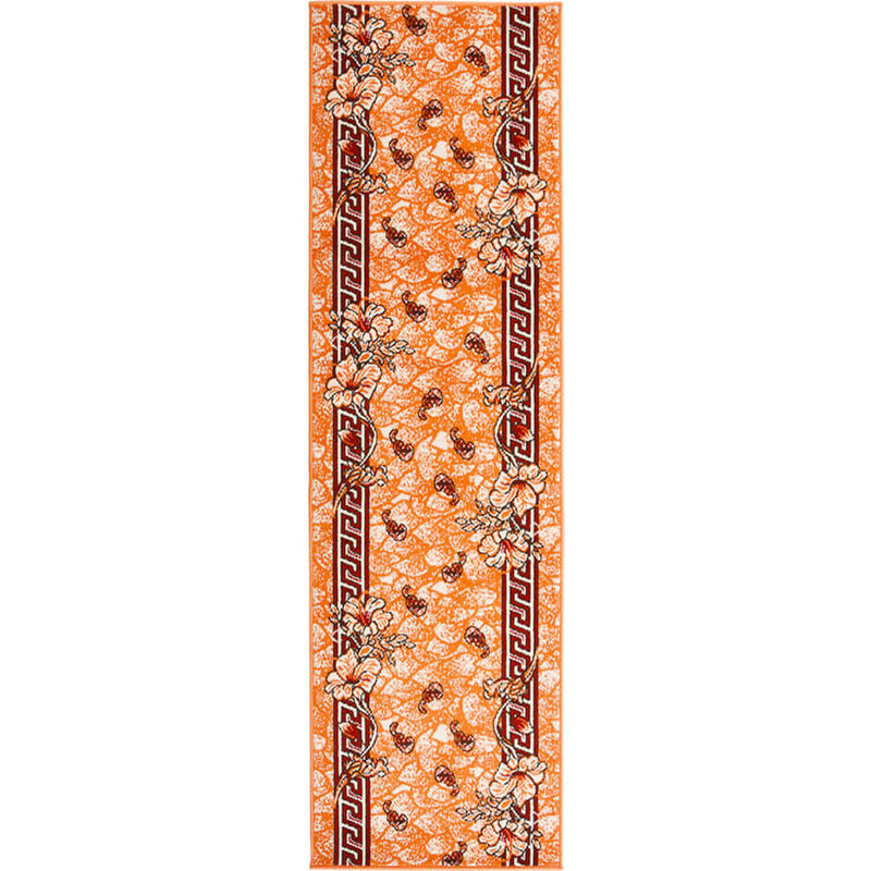 

Alfombra de pasillo BCF terracota 100x450 cm