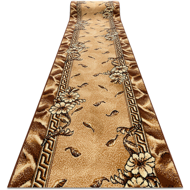 

Rugsx - Alfombra de pasillo BCF TRIO dorado oscuro 120 cm Tonos de marrón 120x110 cm