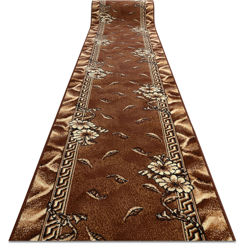 

Rugsx - Alfombra de pasillo BCF TRIO marrón 100 cm Tonos de marrón 100x310 cm