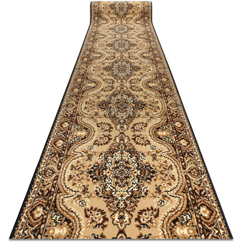 

Rugsx - Alfombra de pasillo BCF WIOSNA beige 120 cm Tonos de beige 120x1100 cm