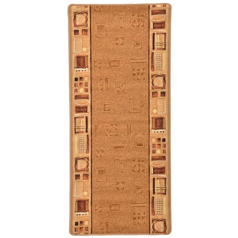 

Alfombra de pasillo con parte trasera de gel beige 67x150 cm