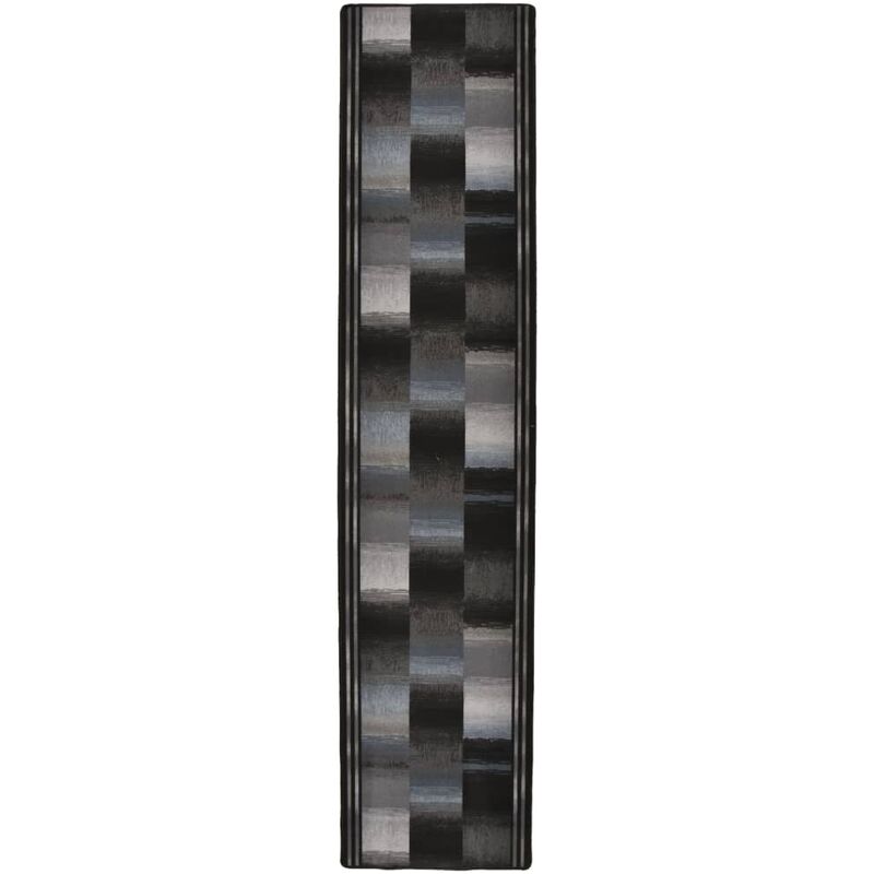 

Alfombra de pasillo con parte trasera de gel negro 67x250 cm - Azul - Vidaxl