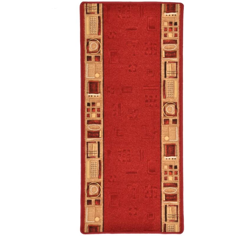 

Alfombra de pasillo con parte trasera de gel roja 67x150 cm - Rojo - Vidaxl