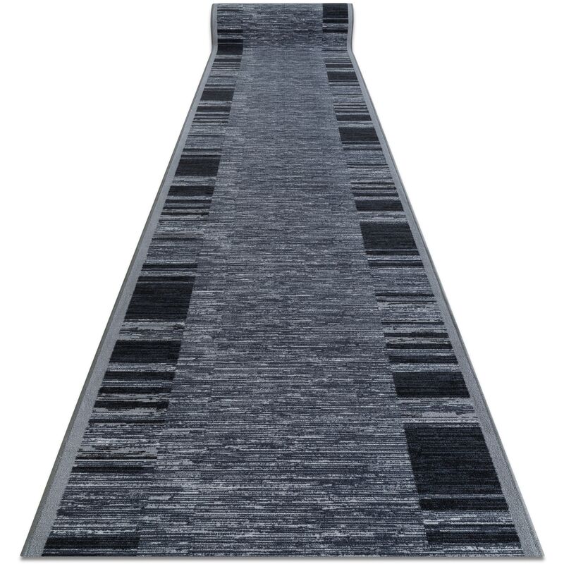 

Rugsx - Alfombra de pasillo con refuerzo de goma ADAGIO gris Tonos de gris y plata 100x110 cm