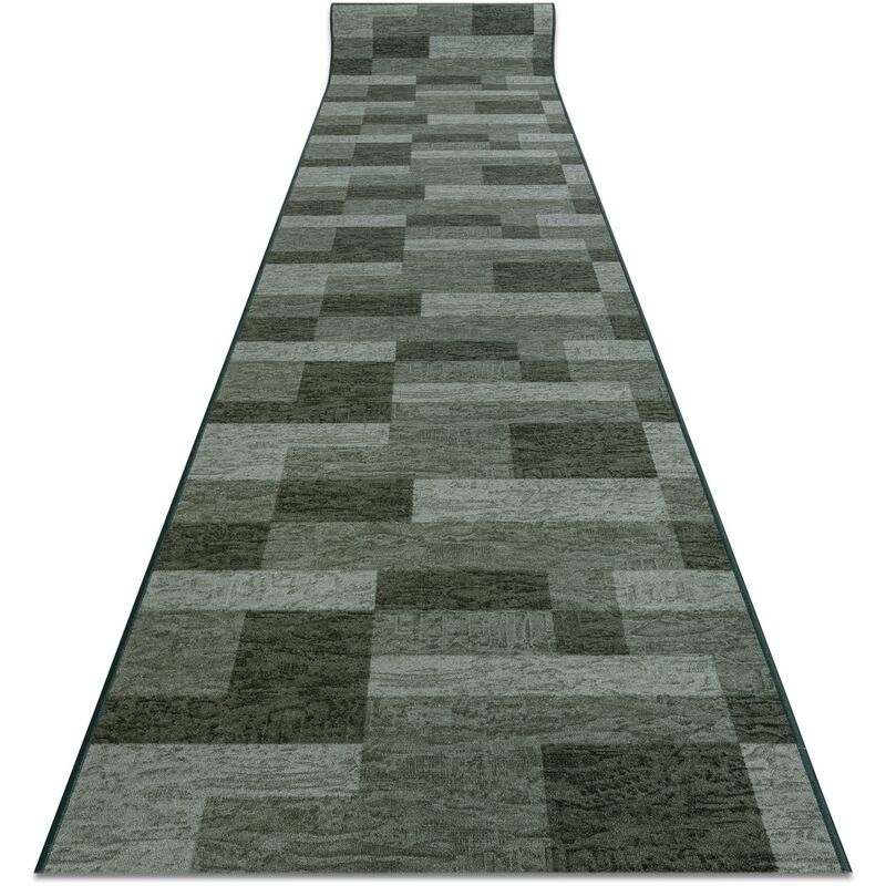 Alfombra de pasillo con refuerzo de goma ICONA verde 80cm green 80x230 cm