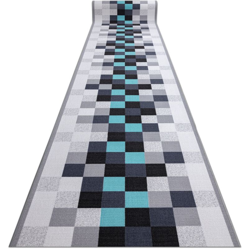 

Alfombra de pasillo con refuerzo de goma IDEN turquesa 100 cm Tonos de azul 100x130 cm