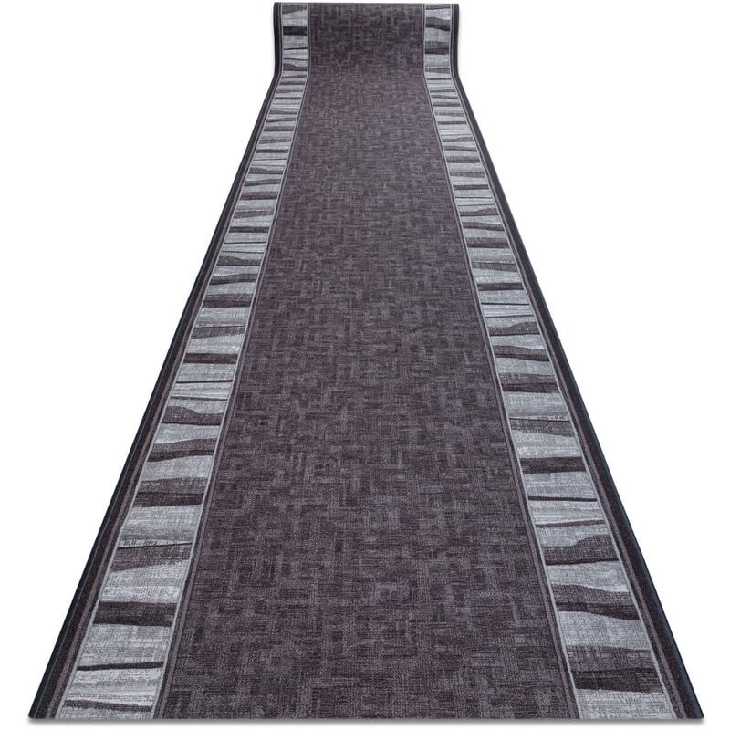 Alfombra de pasillo con refuerzo de goma LINEA gris 100cm grey 100x150 cm