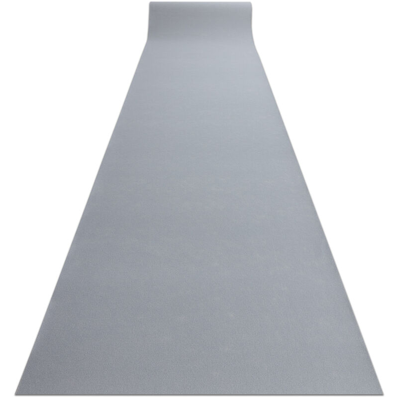 Alfombra de pasillo con refuerzo de goma RUMBA un solo color gris 100 cm grey 100x120 cm