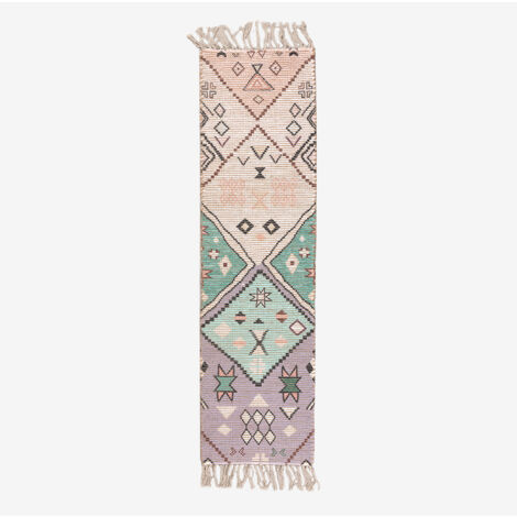 Alfombra de Pasillo en Yute y Tela (170x42,5 cm) Nuada SKLUM             