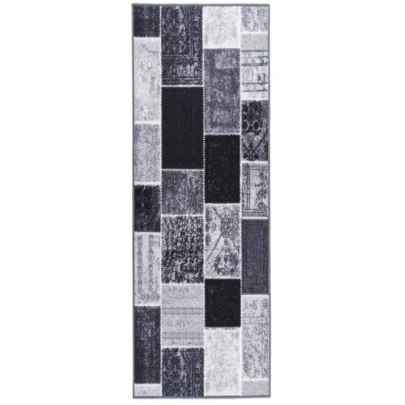 

Alfombra de pasillo gris 80x300 cm